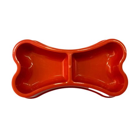 Comedero Doble de Plástico para Perros y Gatos – Práctico, Higiénico y Resistente