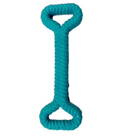 Hueso de Goma Maciza Flexible para Perros – Resistencia y Diversión para Morder